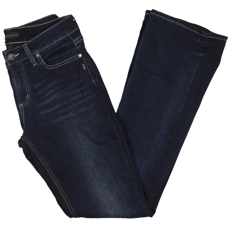 Chic Lounge Suki Womens Mid-Rise Curvy Fit Bootcut Jeans