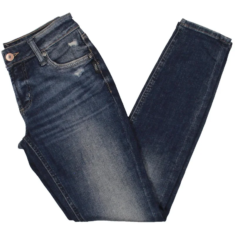 High-end Fashion Womens Denim Distressed Skinny Jeans