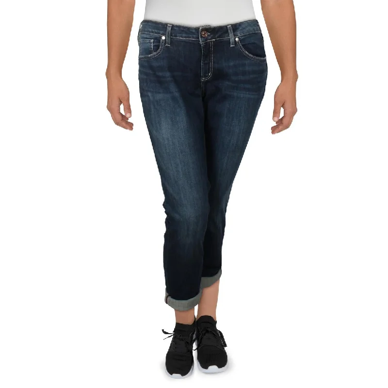 Fashion Wear Womens Low Rise Faded Boyfriend Jeans