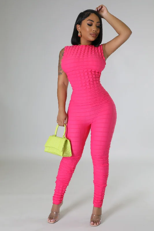 Simple Design Bubbly Attitude Jumpsuit