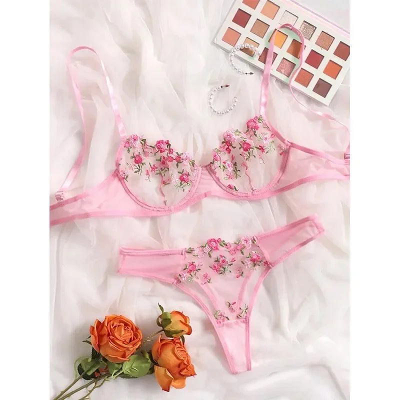 Lazy Home Floral Amanta Lingerie Set