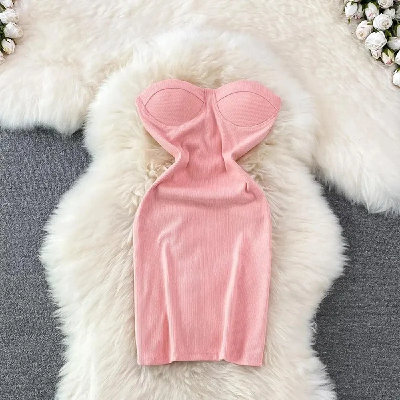 Urban Style Keto Bodycon Dress In Blush