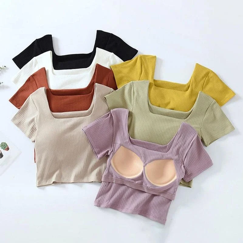 Fashionable Ease Levo Summer Tops with Inbuilt Bra