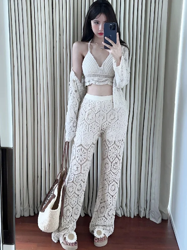 French Retro Mariku Resortwear 3 Pc Set