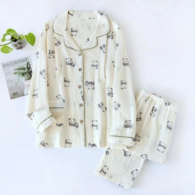 Smart Casuals Panda Cotton Crepe Nightsuits