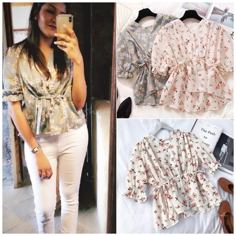 Fashion Concept Pegmove Floral Blouses