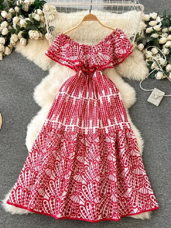 Casual Chic Wear Ravenna Luxe Summer Bardot Dress