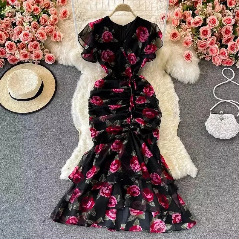 Economic Outlook Rosa Luxury Dress