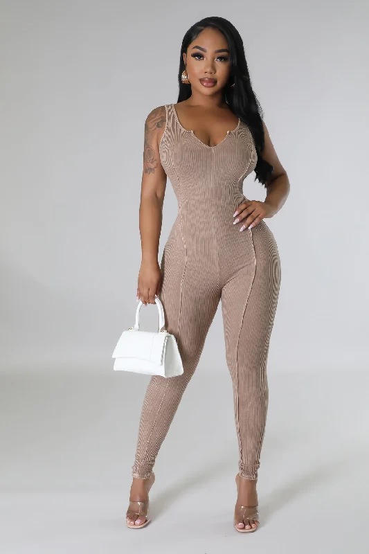French Retro Staying Komfy Jumpsuit