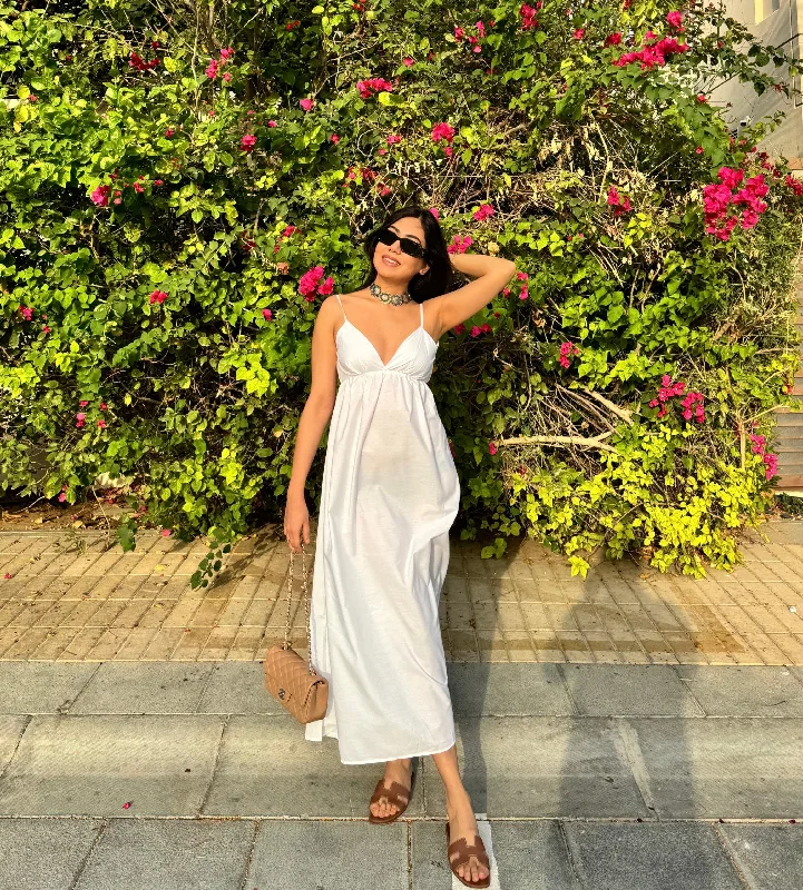 Light And Breathable Summer Dream Maxi Dress in White