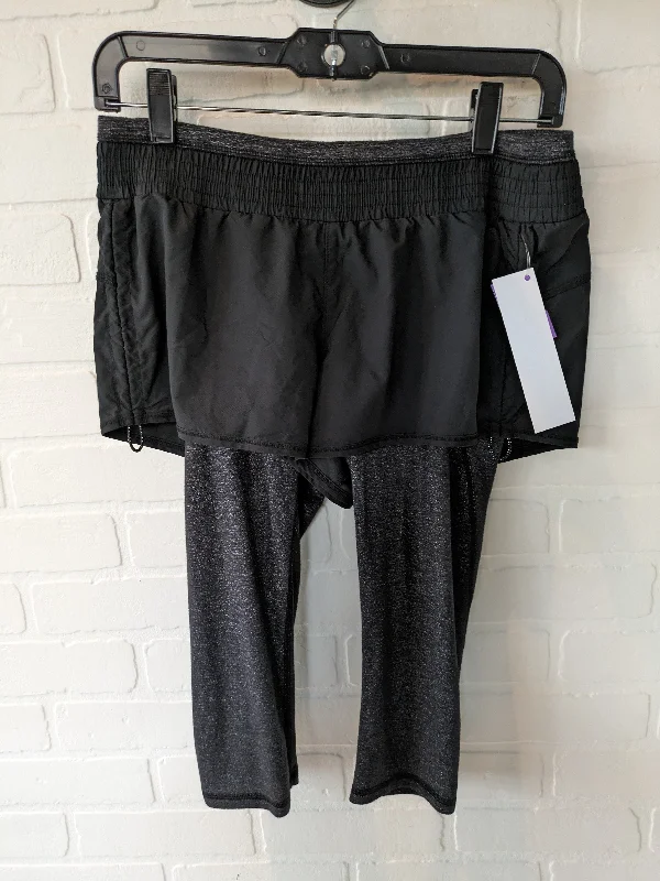 Effortless Looks Black Athletic Leggings Capris Athleta, Size 2