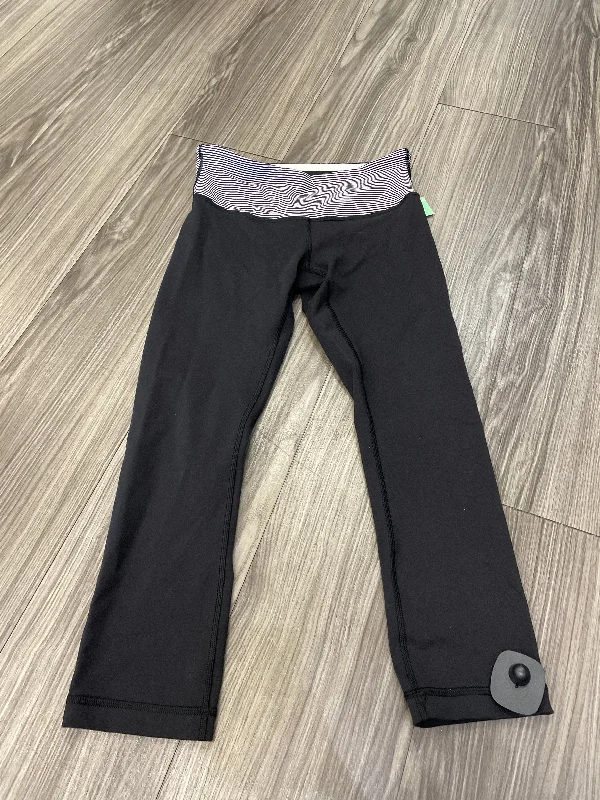 Easygoing Style Black Athletic Leggings Lululemon, Size 4