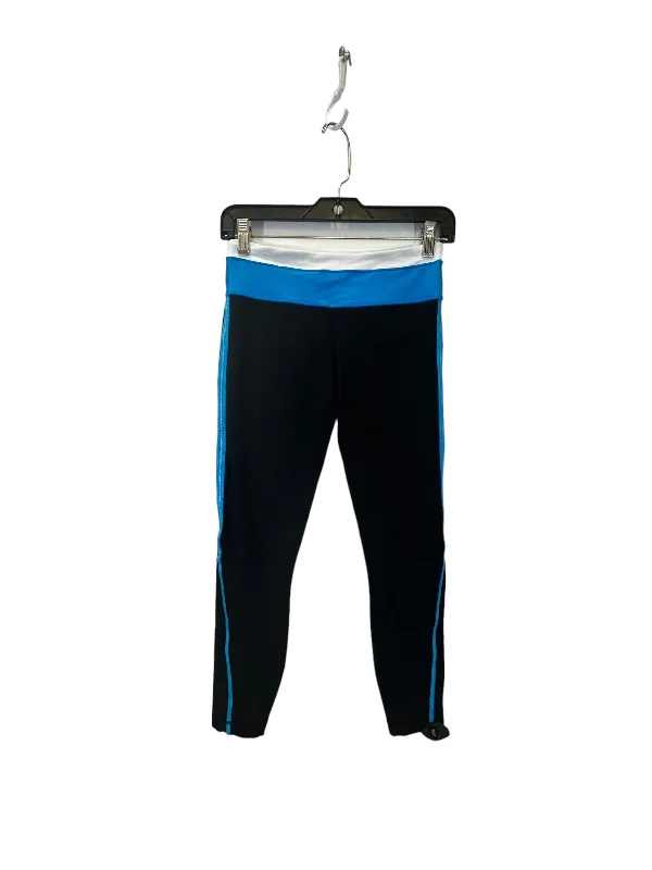 Stylish Jackets Black & Blue Athletic Leggings Lululemon, Size 4