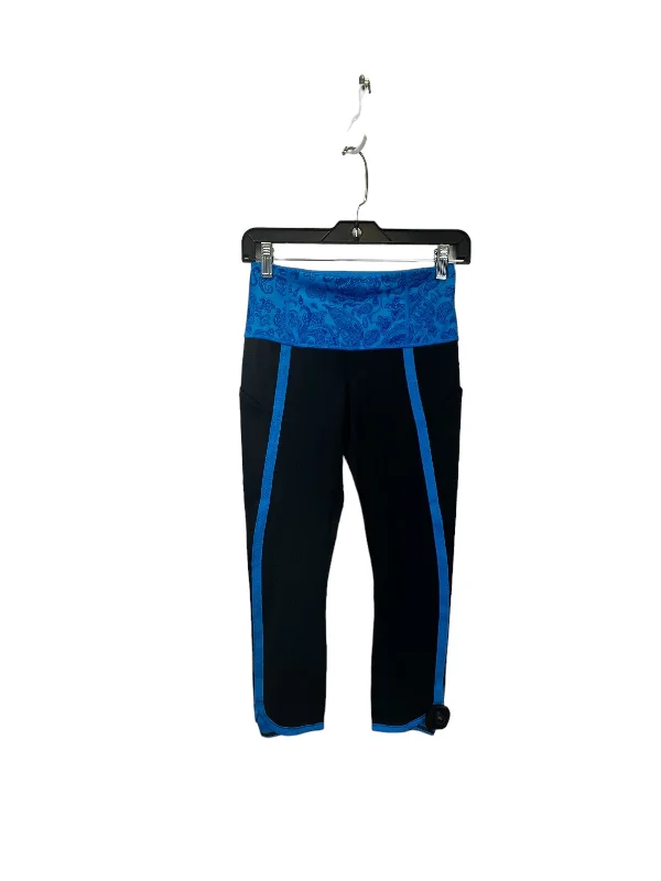 Comfortable Sweaters Black & Blue Athletic Leggings Lululemon, Size Xs