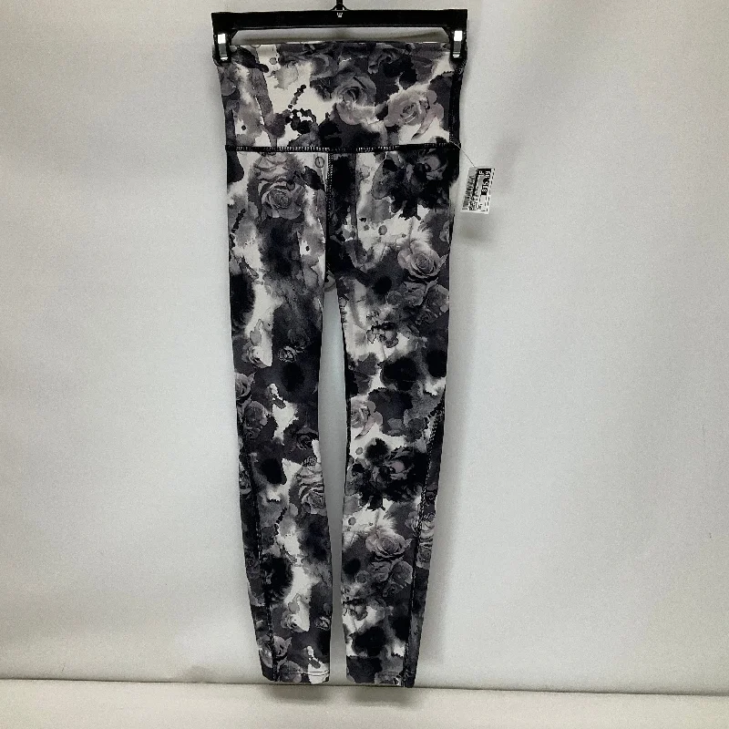 Slim Fit Floral Print Athletic Leggings Lululemon, Size 2