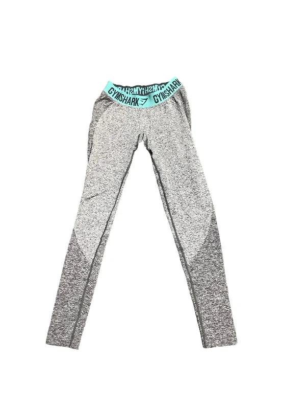 Relaxed Tops Grey Athletic Leggings Gym Shark, Size S