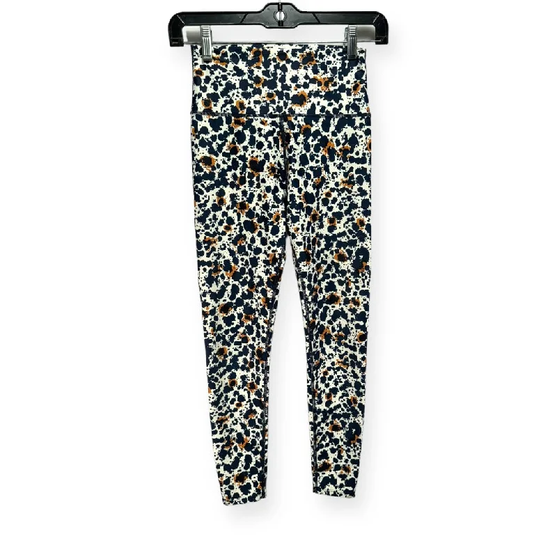 Soft Comfort Multi-colored Athletic Leggings Sage, Size Xs