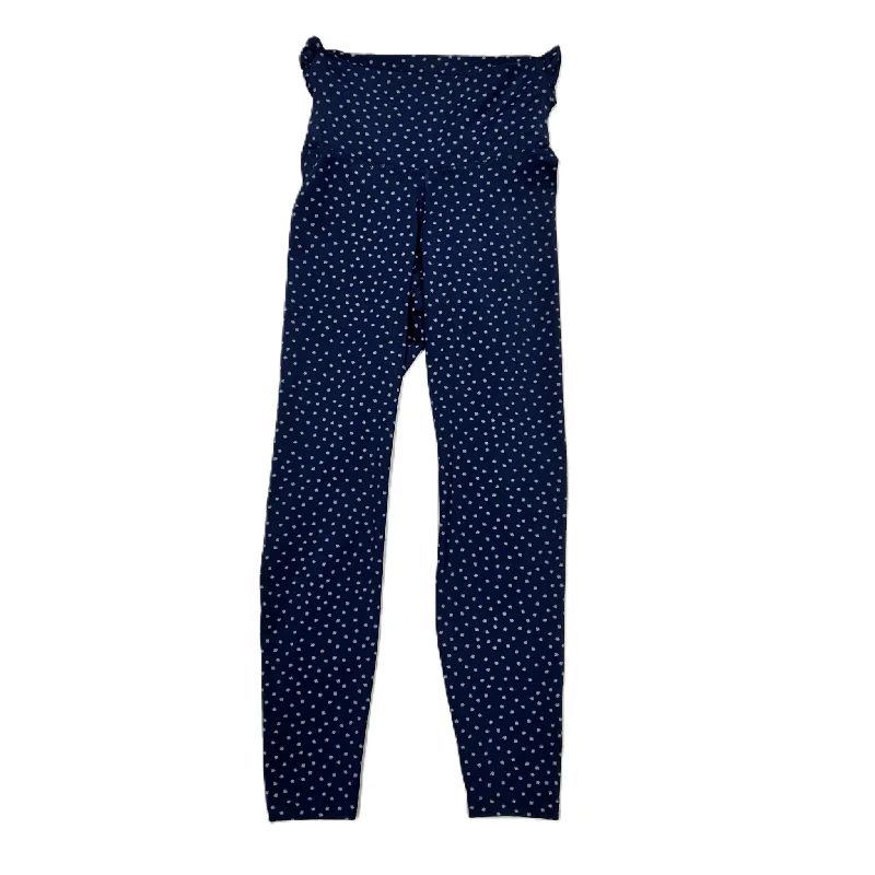 Soft Style Navy Athletic Leggings By Nike Apparel, Size: S