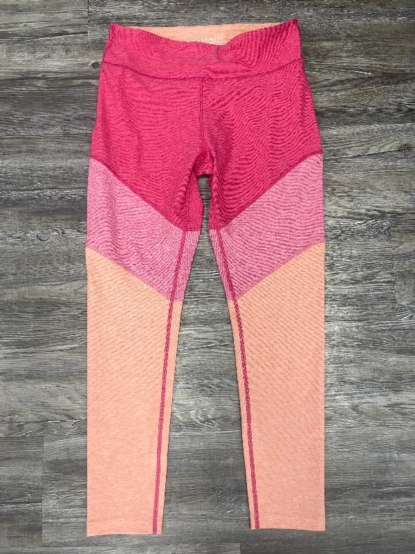 Easy Style Orange & Pink Athletic Leggings Outdoor Voices, Size L