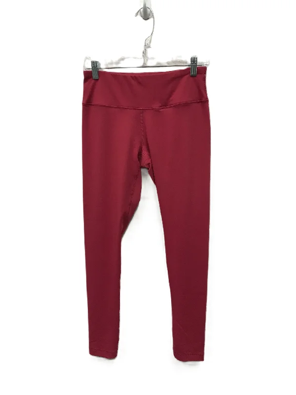 Cool Breeze At Night Pink Athletic Leggings By 90 Degrees By Reflex, Size: M
