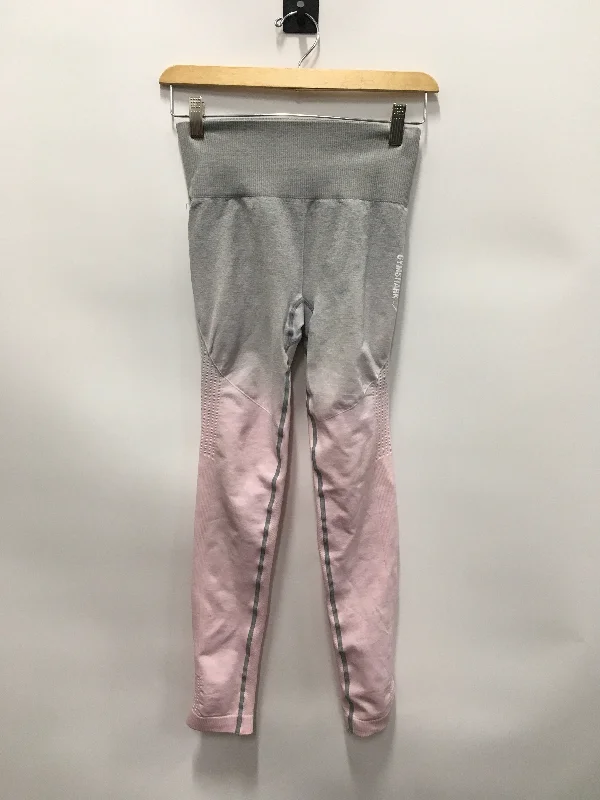 Classic And Versatile Pink Athletic Leggings Gym Shark, Size S