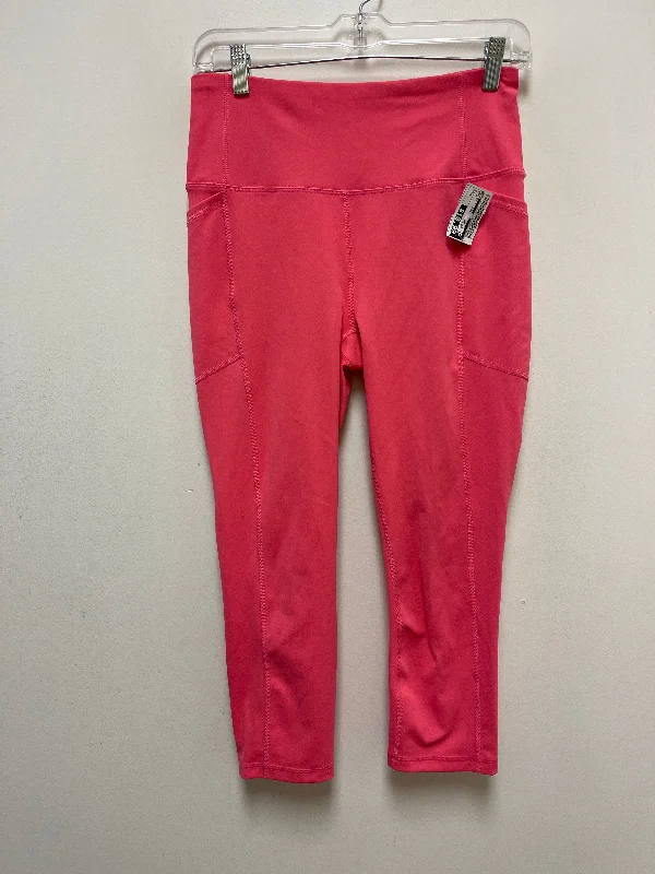 Sports And Leisure Pink Athletic Leggings Rbx, Size M