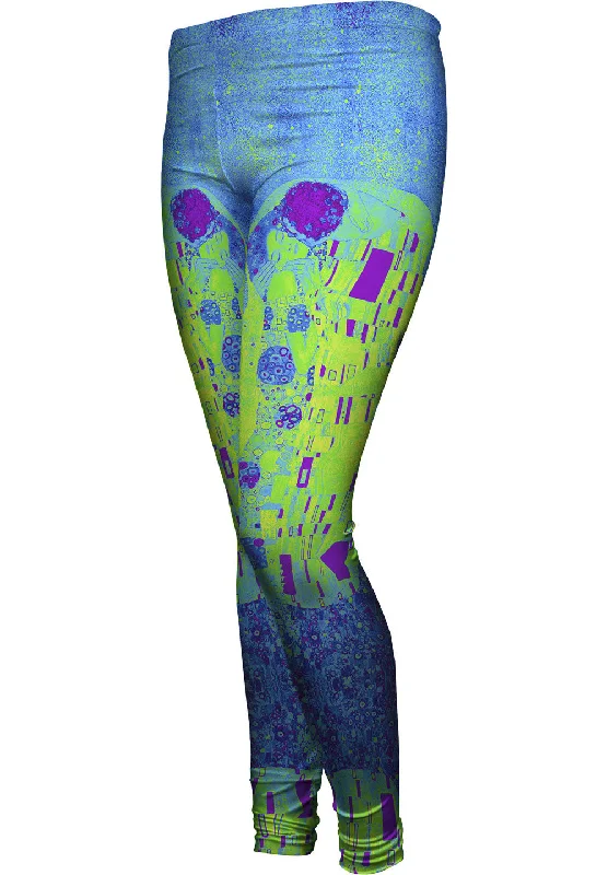 Fashionable Ease Pop Art Klimt - "The Kiss Lime" (1907)