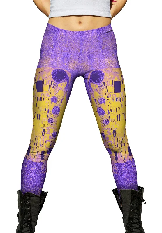 Exquisite Tailoring Pop Art  Pop Art Klimt - "The Kiss Purple And Yellow" (1907)