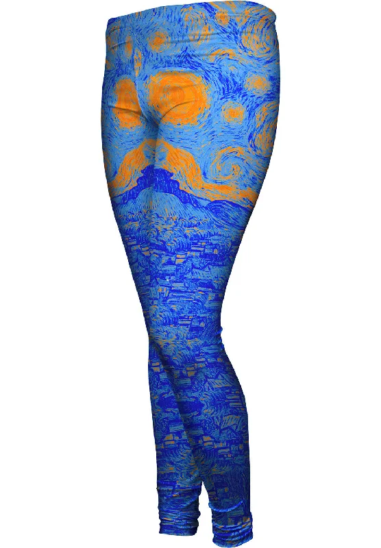 Versatile Outfits Pop Art - "Van Gogh Starry Night Orange Blue" (1889)