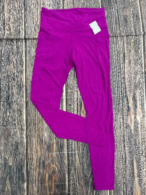 Fashionable Prints Purple Athletic Leggings Athleta, Size S
