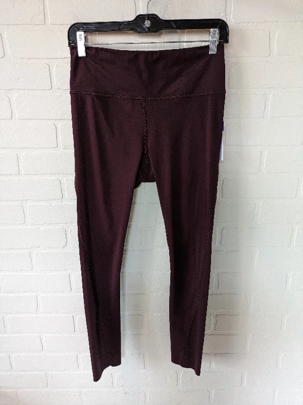 Light Dressing Red Athletic Leggings Athleta, Size 4