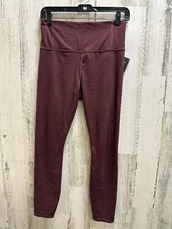 Elegant Wear Red Athletic Leggings Athleta, Size S