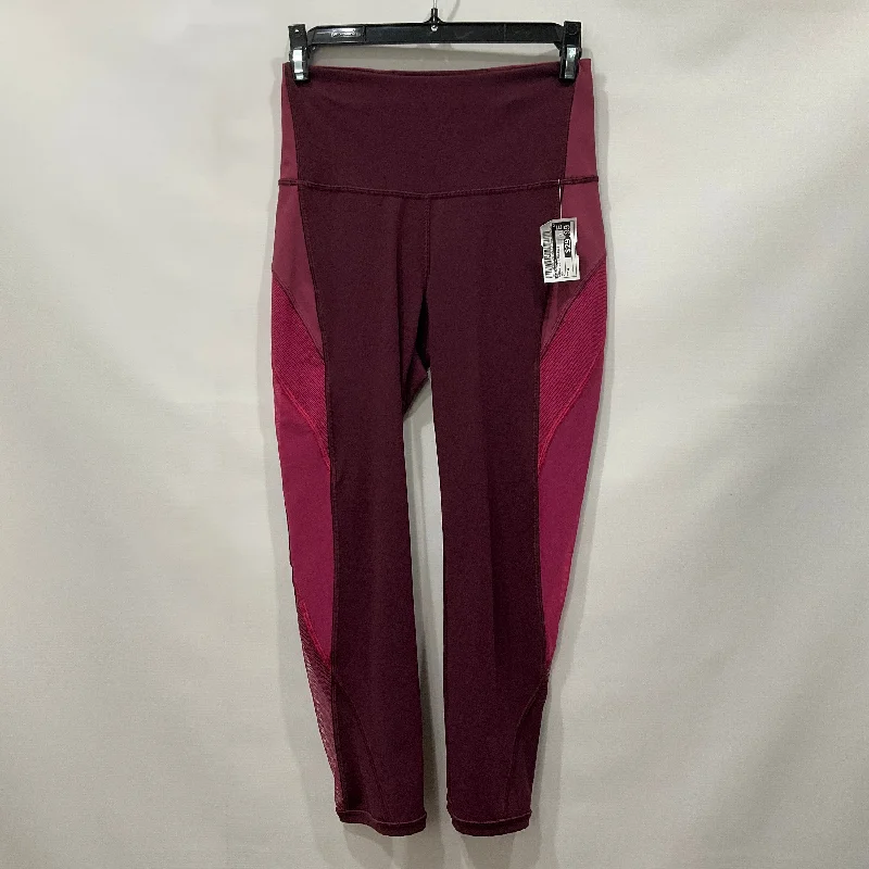Easygoing Outfits Red Athletic Leggings Lululemon, Size 4