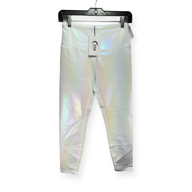 Light Comfort White Athletic Leggings Zyia, Size M