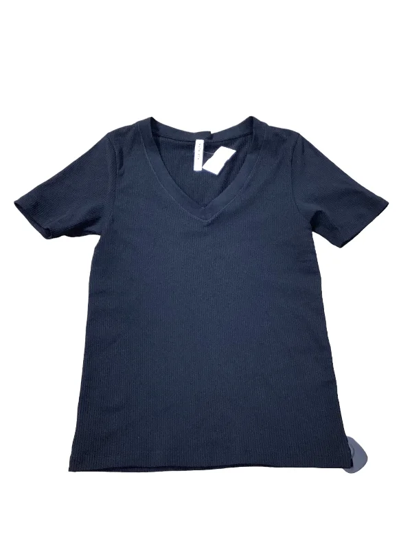 Must-have For Autumn And Winter Black Athletic Top Short Sleeve Athleta, Size S