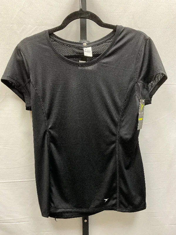 Luxe Comfort Black Athletic Top Short Sleeve Old Navy, Size M