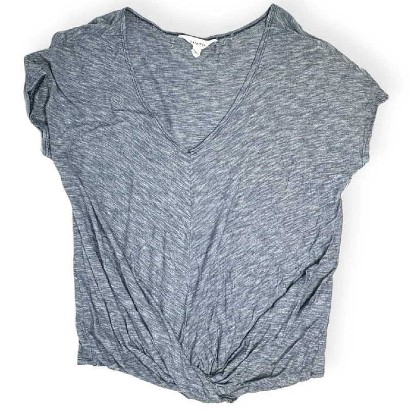 Sweet Style Blue Athletic Top Short Sleeve Athleta, Size S