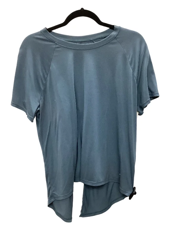 Hooded design Blue Athletic Top Short Sleeve Joy Lab, Size M