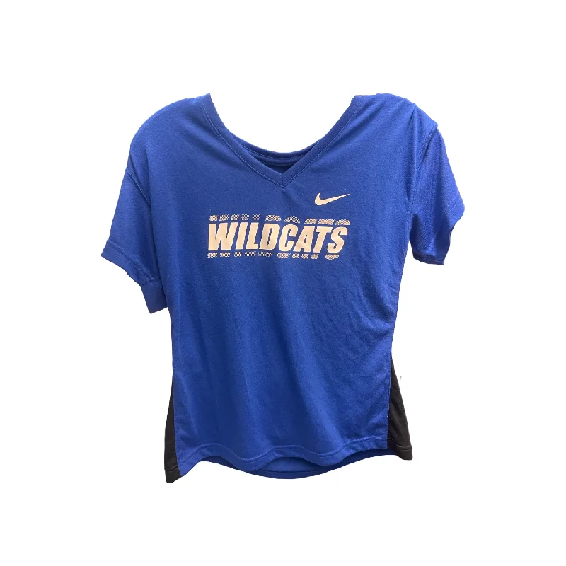 Soft Fabrics University of Kentucky Blue Athletic Top Short Sleeve Nike Apparel, Size M