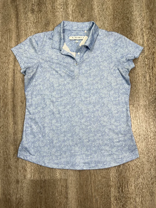 Minimal Comfort Blue Athletic Top Short Sleeve Pebble Beach, Size S