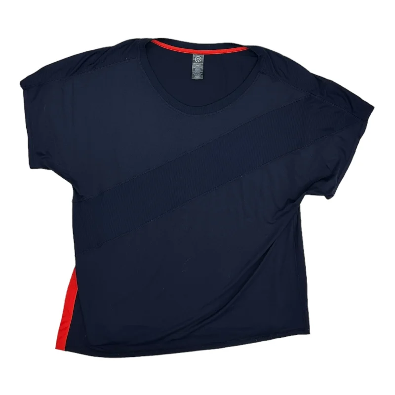 Simple Style BLUE ATHLETIC TOP SS by CHAMPION Size:XXL