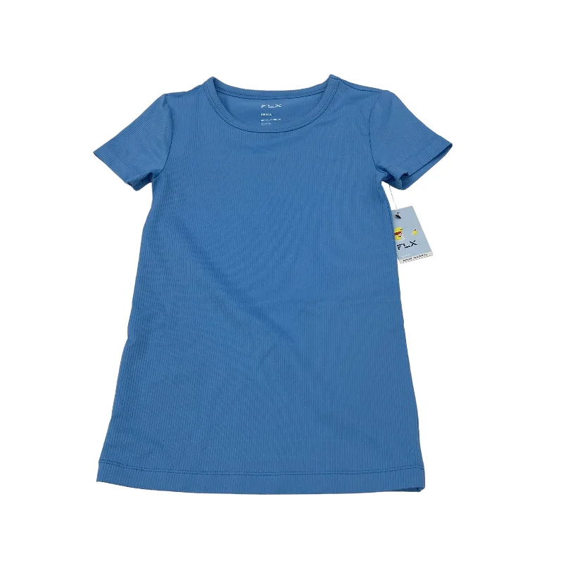 Retro Prints BLUE ATHLETIC TOP SS by FLX Size:S