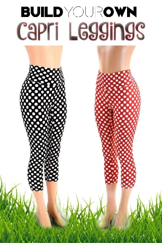 Classic Style Build Your Own High Waist Capri Leggings