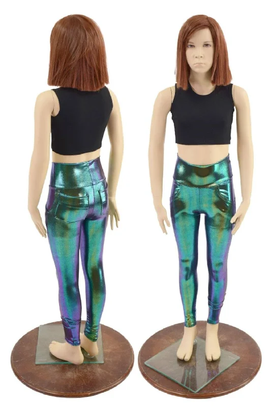 Autumn Selection Childrens Scarab Leggings with Front and Back Pockets
