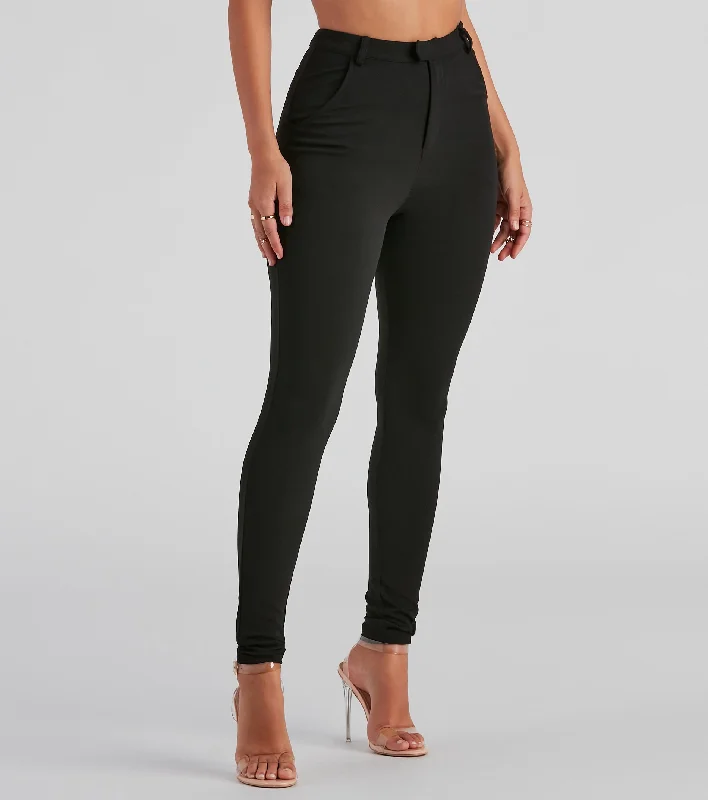 Designer Style Contemporary Skinny Trouser Pants