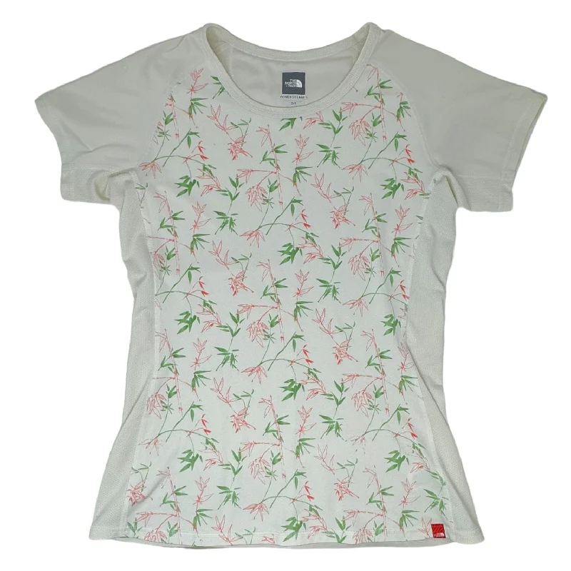 Weekend Style Cream Athletic Top Short Sleeve The North Face, Size S