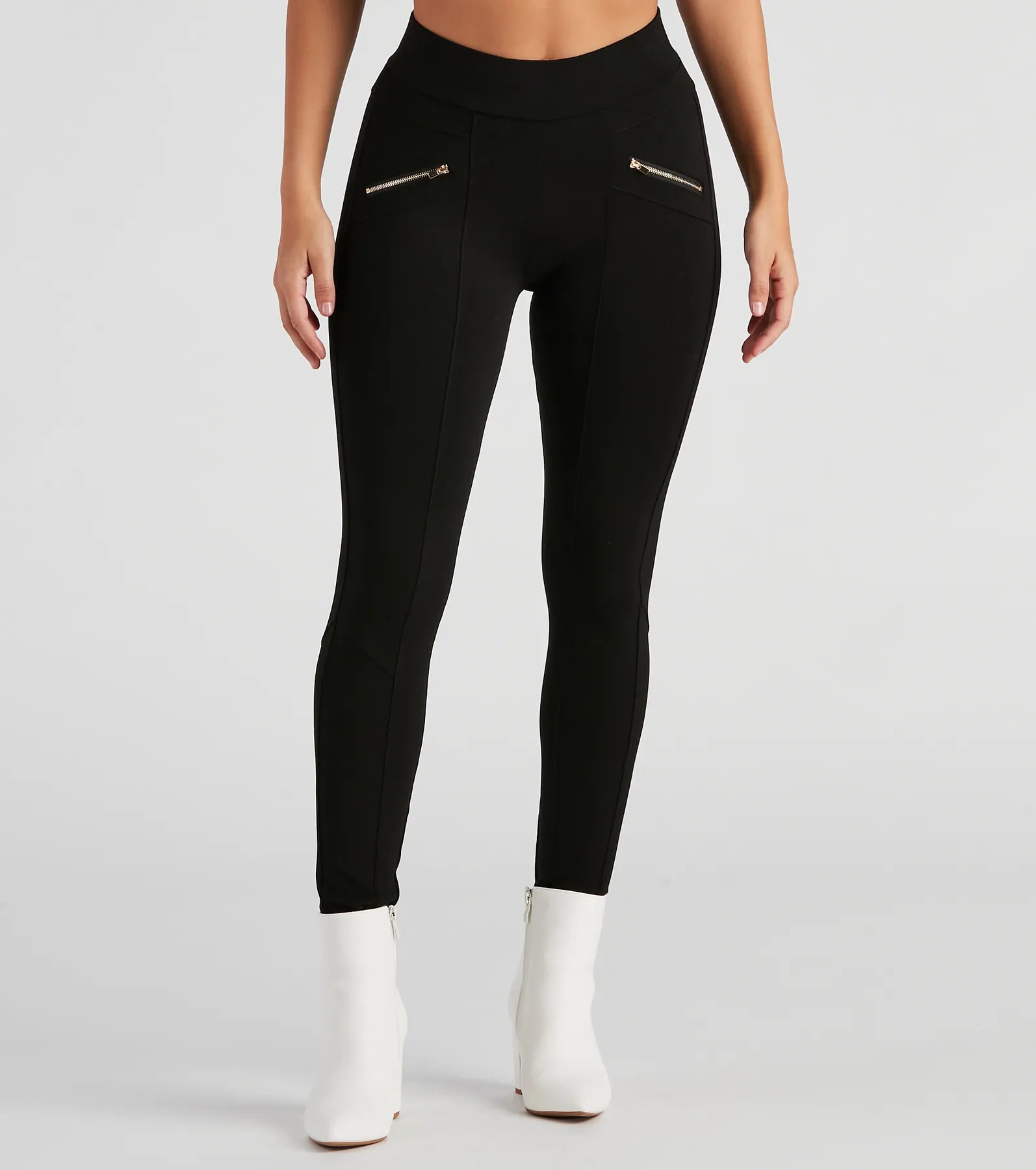 Simple Matching Down To Business Ponte Leggings