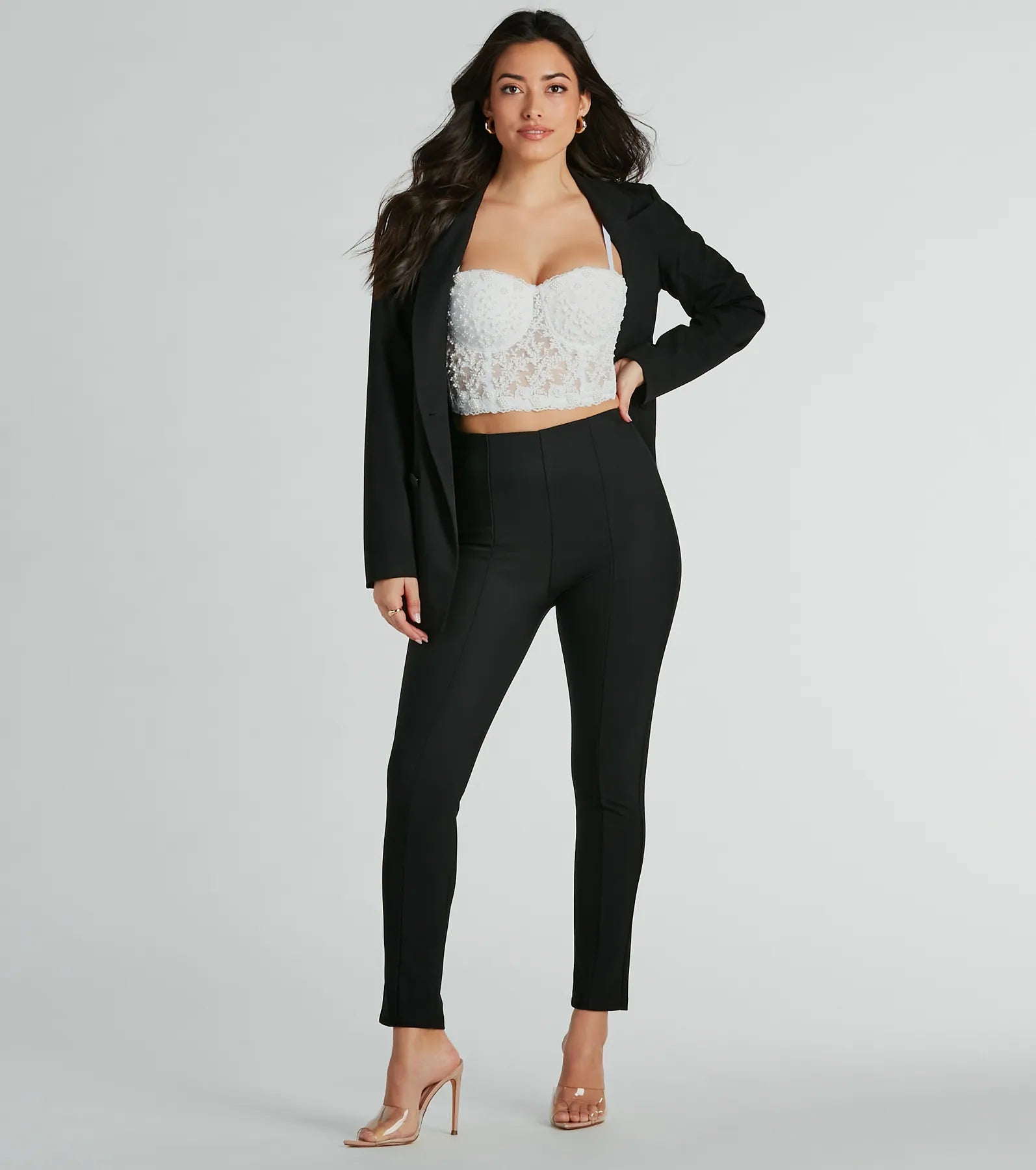 Trendy Comfort Wear Elevated Style High Waist Knit Leggings