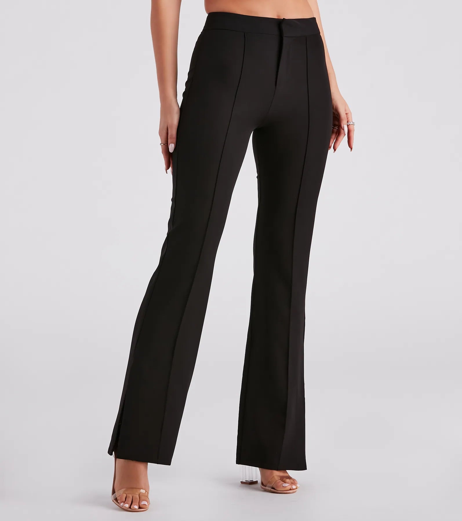 Cute Style Fashion Mogul Slit Trouser Pants
