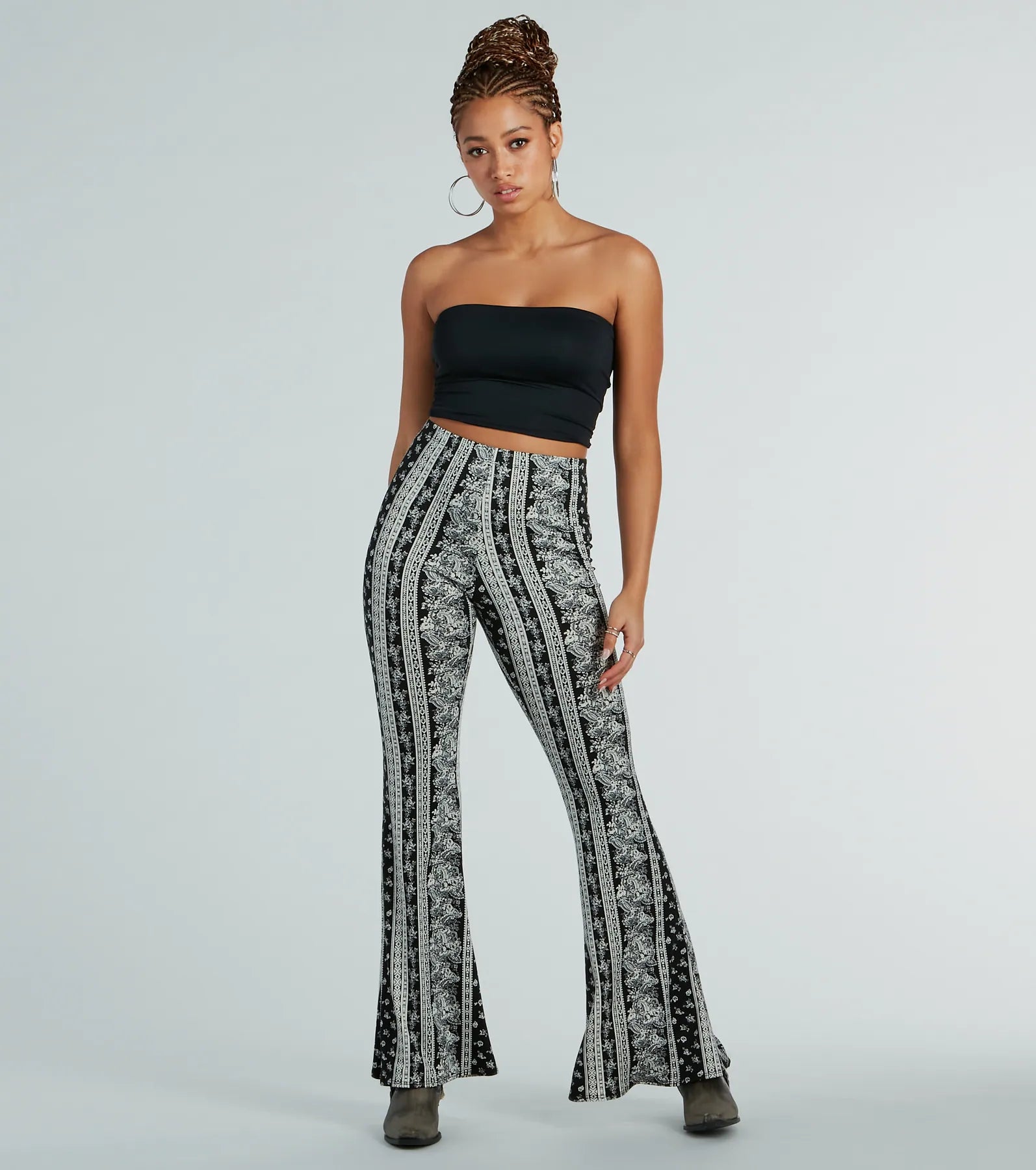 Luxe Comfort Free Spirit Chick High-Rise Boho Flare Pants